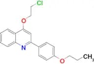 4-(2-Chloroethoxy)-2-(4-propoxyphenyl)quinoline
