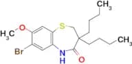 7-Bromo-3,3-dibutyl-8-methoxy-2,3-dihydrobenzo[b][1,4]thiazepin-4(5H)-one