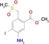 Methyl 5-amino-4-iodo-2-((methylsulfonyl)methyl)benzoate