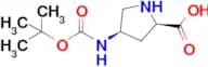 (2R,4R)-4-((tert-Butoxycarbonyl)amino)pyrrolidine-2-carboxylic acid