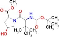(2S,4S)-Methyl 1-((S)-2-((tert-butoxycarbonyl)amino)-3,3-dimethylbutanoyl)-4-hydroxypyrrolidine-2-…