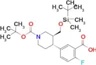 5-[(3S,4R)-1-[(tert-butoxy)carbonyl]-3-{[(tert-butyldimethylsilyl)oxy]methyl}piperidin-4-yl]-2-flu…