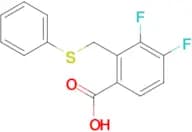 3,4-Difluoro-2-((phenylthio)methyl)benzoic acid