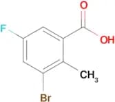 3-Bromo-5-fluoro-2-methylbenzoic acid