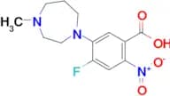 4-Fluoro-5-(4-methyl-1,4-diazepan-1-yl)-2-nitrobenzoic acid