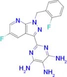 2-(5-Fluoro-1-(2-fluorobenzyl)-1H-pyrazolo[3,4-b]pyridin-3-yl)pyrimidine-4,5,6-triamine