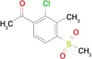1-(2-Chloro-3-methyl-4-(methylsulfonyl)phenyl)ethanone