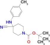 tert-Butyl 4-cyano-4-(p-tolylamino)piperidine-1-carboxylate