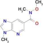 N-Methoxy-N,3-dimethyl-3H-imidazo[4,5-b]pyridine-6-carboxamide