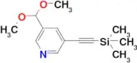 3-(Dimethoxymethyl)-5-((trimethylsilyl)ethynyl)pyridine