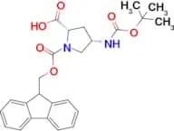 (2S,4S)-1-(((9H-Fluoren-9-yl)methoxy)carbonyl)-4-((tert-butoxycarbonyl)amino)pyrrolidine-2-carboxy…