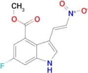 (E)-Methyl 6-fluoro-3-(2-nitrovinyl)-1H-indole-4-carboxylate