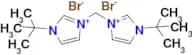 3,3′-Methylenebis(1-tert-butyl-3-imidazolium Bromide)