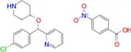 2-((4-Chlorophenyl)(piperidin-4-yloxy)methyl)pyridine 4-nitrobenzoate