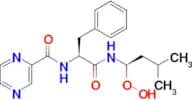 N-[(1S)-2-[[(1R)-1-Hydroperoxy-3-methylbutyl]amino]-2-oxo-1-(phenylmethyl)ethyl]-2-pyrazinecarboxa…