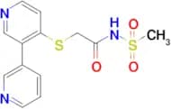2-([3,3′-Bipyridin]-4-ylthio)-N-(methylsulfonyl)acetamide
