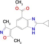 Methyl 2-cyclopropyl-6-(3,5-dimethyl-1,2-oxazol-4-yl)-1H-1,3-benzodiazole-4-carboxylate