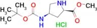 Methyl (2R,4R)-4-((tert-butoxycarbonyl)amino)pyrrolidine-2-carboxylate hydrochloride