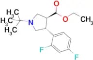 Ethyl (3S,4R)-1-(tert-butyl)-4-(2,4-difluorophenyl)pyrrolidine-3-carboxylate