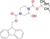 4-((9H-Fluoren-9-yl)methyl) 1-(tert-butyl) 2-hydroxypiperazine-1,4-dicarboxylate