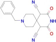 9-Benzyl-2,4-dioxo-3,9-diazaspiro[5.5]undecane-1,5-dicarbonitrile
