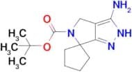 Tert-butyl 3'-amino-4',5'-dihydro-2'H-spiro[cyclopentane-1,6'-pyrrolo[3,4-c]pyrazole]-5'-carboxyla…
