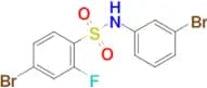 4-Bromo-N-(3-bromophenyl)-2-fluorobenzenesulfonamide