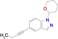 5-(but-1-yn-1-yl)-1-(tetrahydro-2H-pyran-2-yl)-1H-indazole
