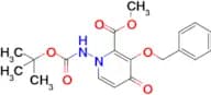 Methyl 3-(benzyloxy)-1-((tert-butoxycarbonyl)amino)-4-oxo-1,4-dihydropyridine-2-carboxylate