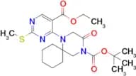Tert-Butyl 1-(5-(ethoxycarbonyl)-2-(methylthio)pyrimidin-4-yl)-3-oxo-1,4-diazaspiro[5.5]undecane-4…