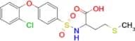 2-[[4-(2-Chlorophenoxy)phenyl]sulfonylamino]-4-methylsulfanylbutanoic acid