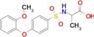 2-[[4-(2-Methoxyphenoxy)phenyl]sulfonylamino]propanoic acid