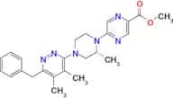 (R)-Methyl 5-(4-(6-benzyl-4,5-dimethylpyridazin-3-yl)-2-methylpiperazin-1-yl)pyrazine-2-carboxylate