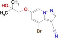 4-Bromo-6-(2-hydroxy-2-methylpropoxy)pyrazolo[1,5-a]pyridine-3-carbonitrile