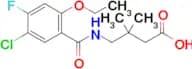 4-(5-Chloro-2-ethoxy-4-fluorobenzamido)-3,3-dimethylbutanoic acid