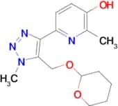 2-Methyl-6-(1-methyl-5-(((tetrahydro-2H-pyran-2-yl)oxy)methyl)-1H-1,2,3-triazol-4-yl)pyridin-3-ol
