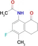 N-(3-Fluoro-4-methyl-8-oxo-5,6,7,8-tetrahydronaphthalen-1-yl)acetamide