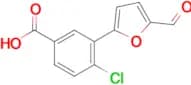 4-Chloro-3-(5-formylfuran-2-yl)benzoic acid