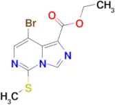Ethyl 8-bromo-5-(methylthio)imidazo[1,5-c]pyrimidine-1-carboxylate