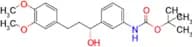 tert-Butyl (R)-(3-(3-(3,4-dimethoxyphenyl)-1-hydroxypropyl)phenyl)carbamate