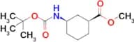 Methyl (1S,3R)-3-((tert-butoxycarbonyl)amino)cyclohexane-1-carboxylate