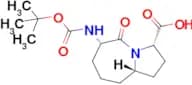 (3S,6S,9aS)-6-((tert-Butoxycarbonyl)amino)-5-oxooctahydro-1H-pyrrolo[1,2-a]azepine-3-carboxylic ac…