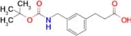 3-(3-(((tert-Butoxycarbonyl)amino)methyl)phenyl)propanoic acid