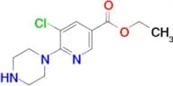 Ethyl 5-chloro-6-(piperazin-1-yl)nicotinate