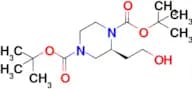 di-tert-Butyl (S)-2-(2-hydroxyethyl)piperazine-1,4-dicarboxylate