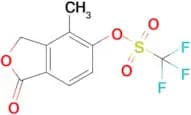 4-Methyl-1-oxo-1,3-dihydroisobenzofuran-5-yl trifluoromethanesulfonate