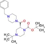 tert-Butyl (S)-2-(4-benzylpiperazine-1-carbonyl)-4-(tert-butyl)piperazine-1-carboxylate