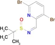 (S,Z)-N-((3,6-Dibromopyridin-2-yl)methylene)-2-methylpropane-2-sulfinamide