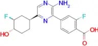4-(3-Amino-6-((1S,3S,4S)-3-fluoro-4-hydroxycyclohexyl)pyrazin-2-yl)-2-fluorobenzoic acid
