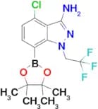 4-Chloro-7-(4,4,5,5-tetramethyl-1,3,2-dioxaborolan-2-yl)-1-(2,2,2-trifluoroethyl)-1H-indazol-3-ami…